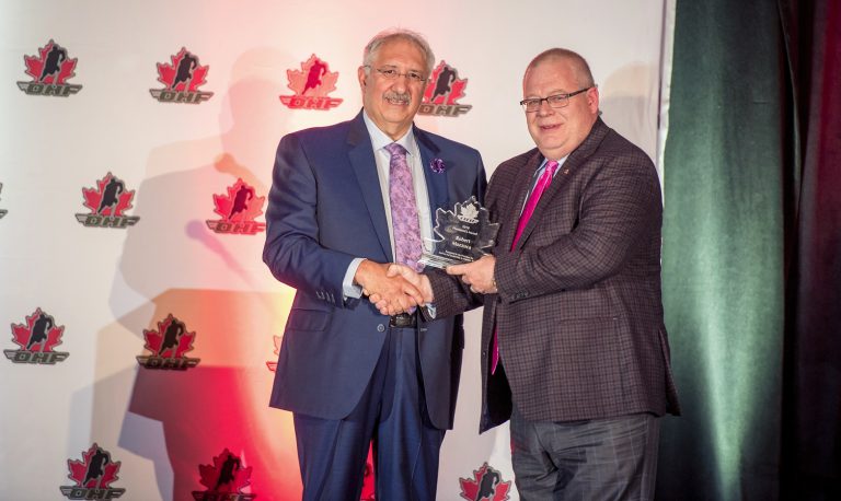 NOJHL Commissioner Robert Mazzuca receives OHF President’s Award