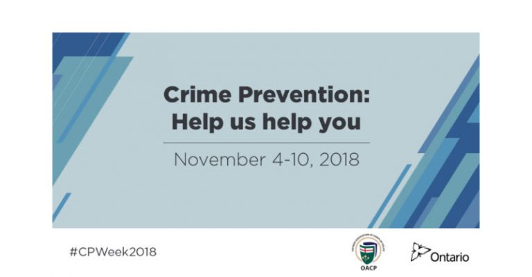 OPP celebrating Crime Prevention Week