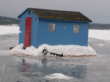 GET YOUR ICE HUTS OFF … BE WARY OF SLUSHY CONDITIONS