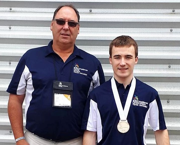 Cambrian College student Pierre Leduc wins Bronze Medal at Skills Ontario