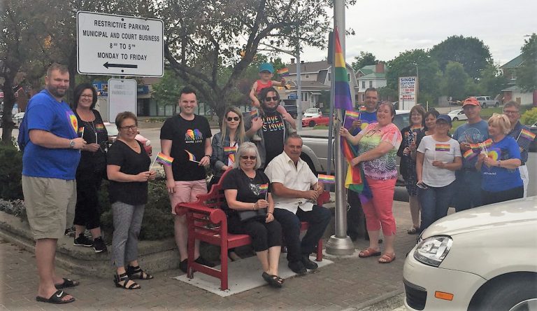 Pride Flag in Espanola
