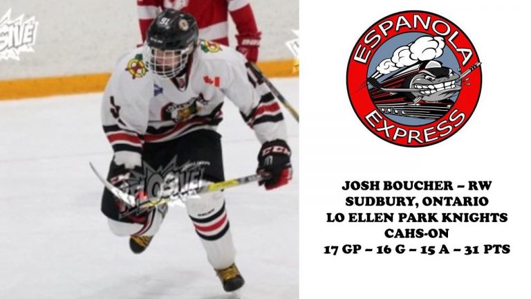 Espanola Express signs Josh Boucher
