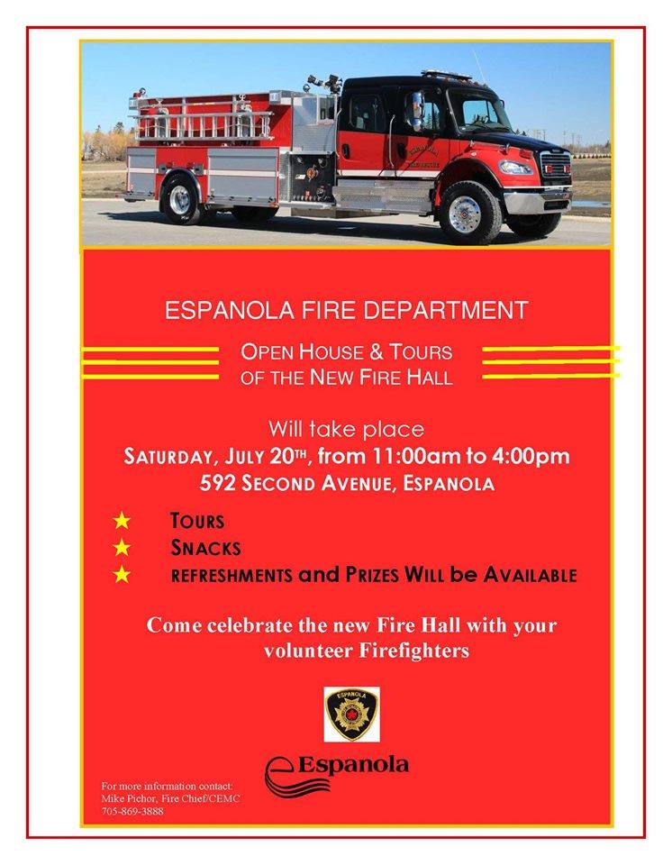 New Espanola Fire Hall open for tours