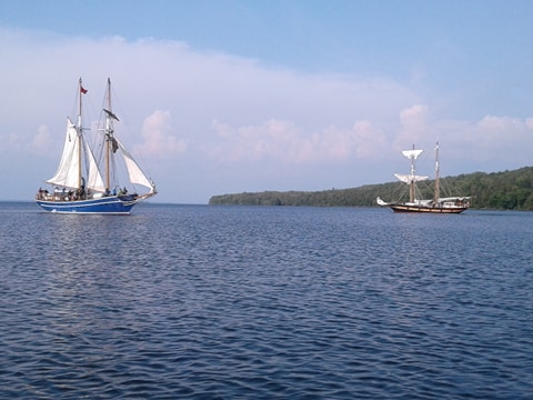 Two tall ships visit Manitoulin Island