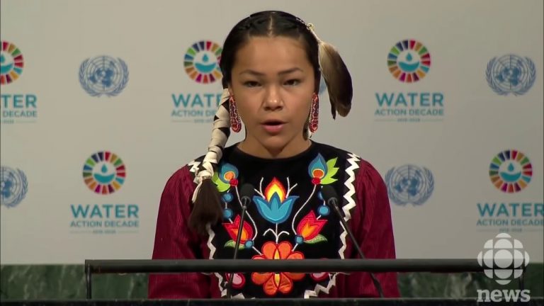 Manitoulin teen addressing the United Nations climate summit