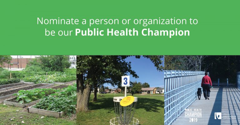 Do you know a Public Health Champion?