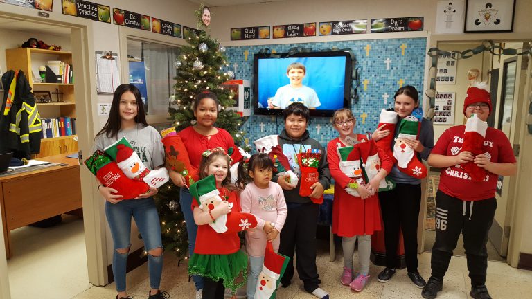 Elliot Lake School Donates Joyful Socks