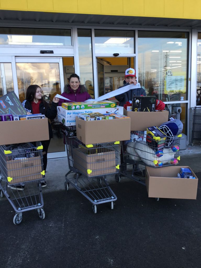 School supports assists toy drive