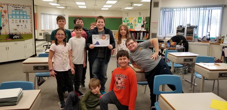 Elliot Lake students sharing with Russia