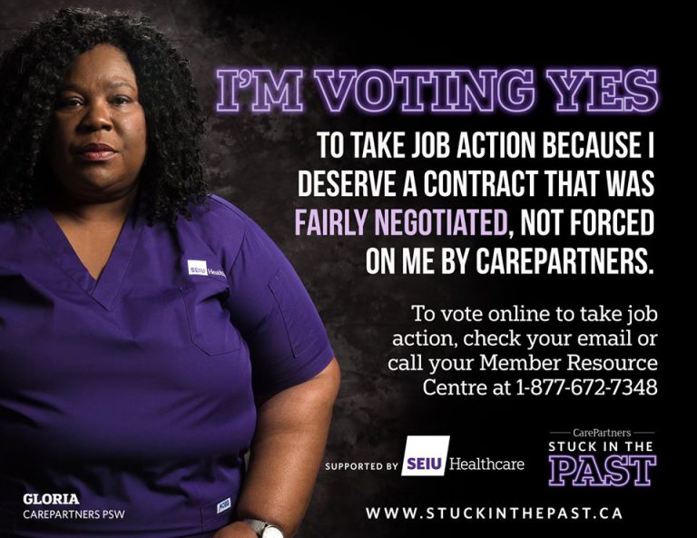 PSW workers looking at job action