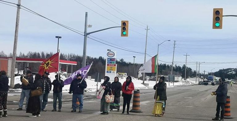 Solidarity rally held near Espanola