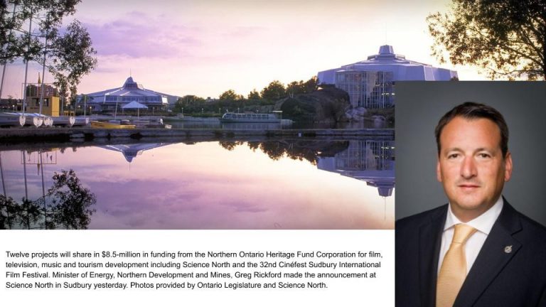 Funding for television and film in Sudbury