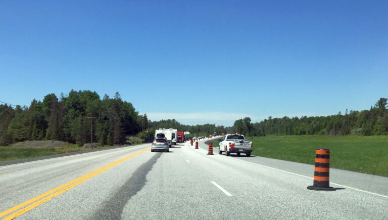 Road construction on Highway 17 – expect slowdowns and full stops