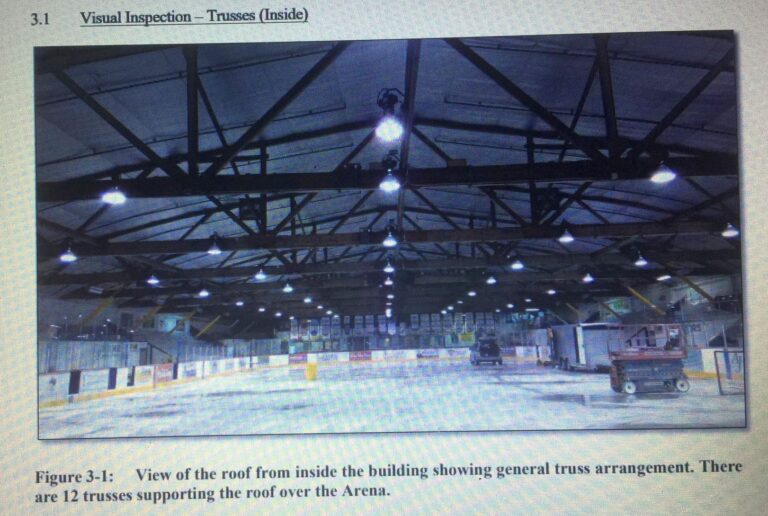 Update on Centennial Arena provided by contractor
