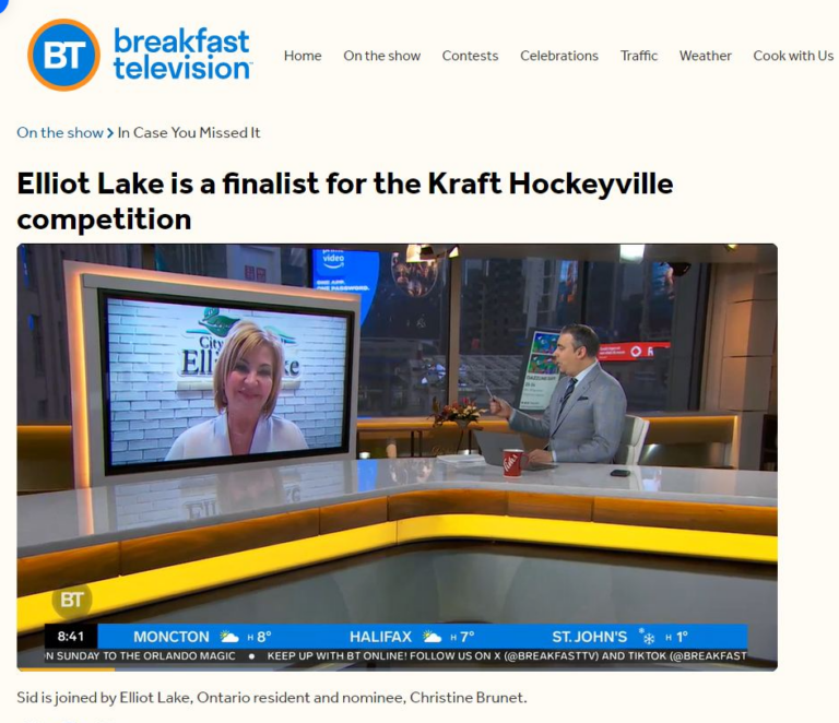 Elliot Lake Kraft Hockeyville push well underway