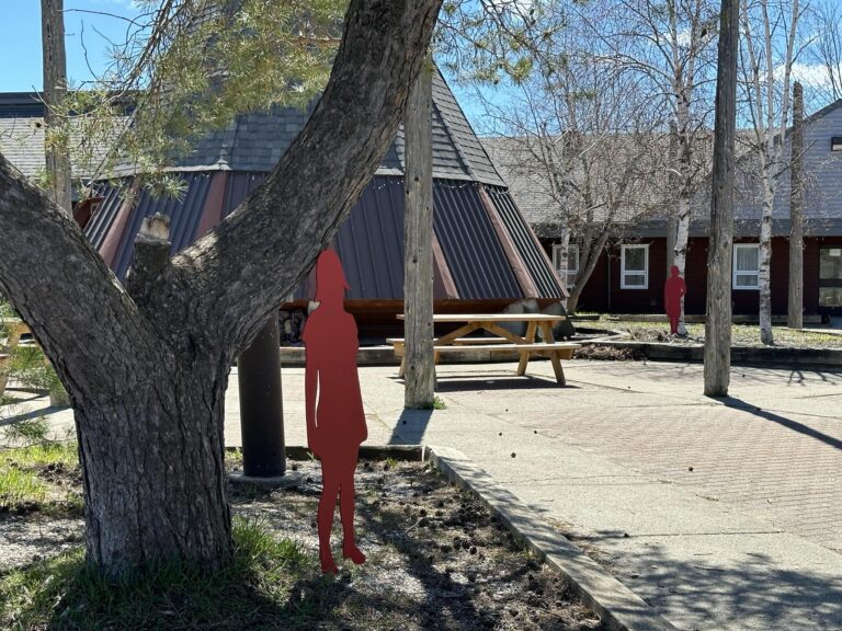 Art installation marks Red Dress Day