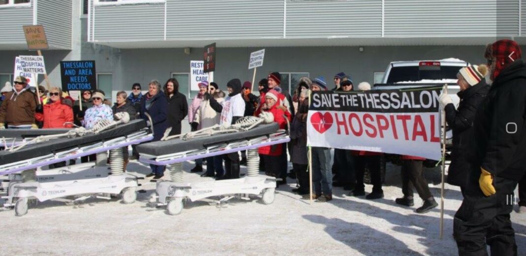 THESSALON HOSPITAL PROTEST