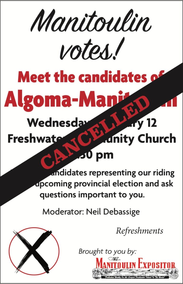 All-candidates debate set for tonight has been cancelled