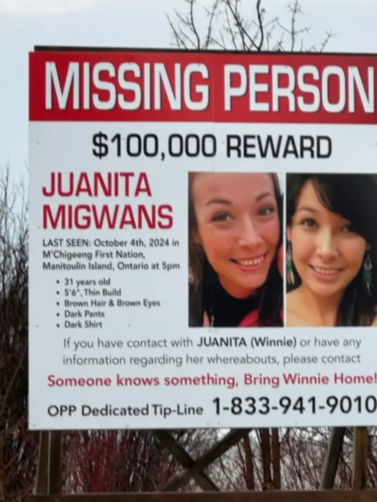 Billboard campaign underway to find missing Manitoulin Island woman