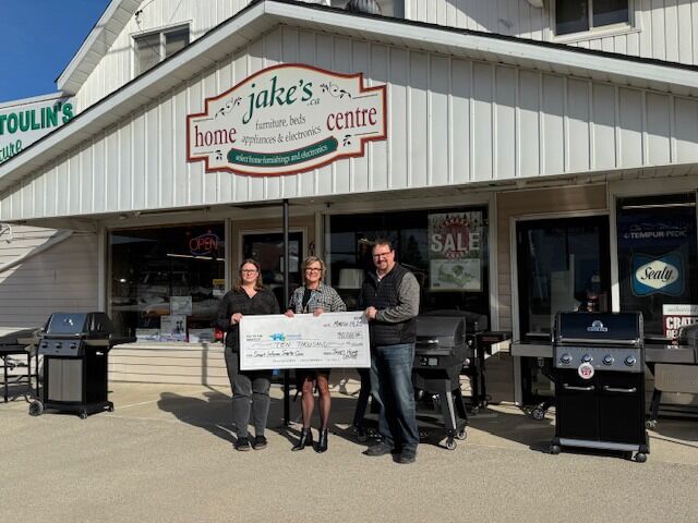Jake’s Home Centre supports local health care with a generous donation