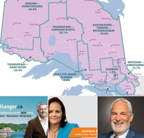 Three candidates running so far in the new riding of Sudbury East-Manitoulin-Nickel Belt