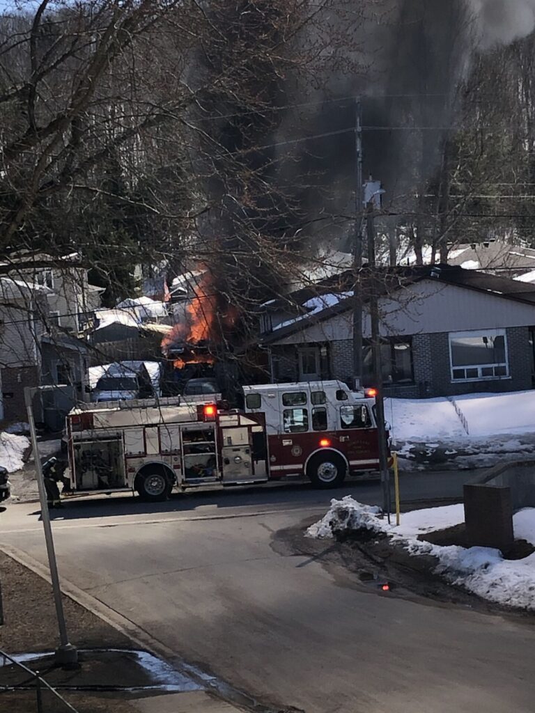 Garage fire results in extensive damage but no injuries