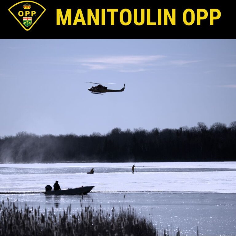 Snowmobile fatality on open water off Manitoulin Island