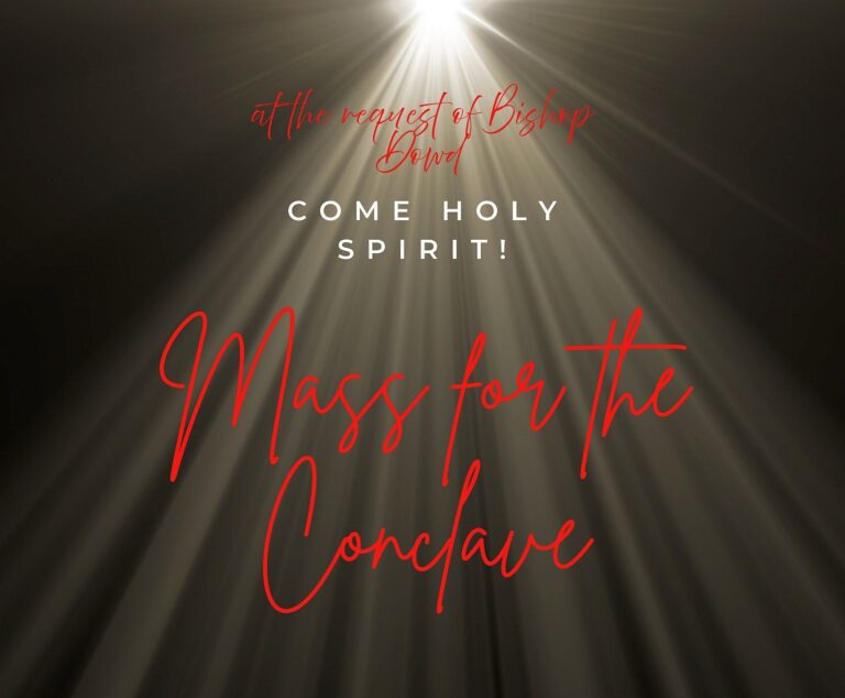 Conclave underway – local mass for prayers this evening