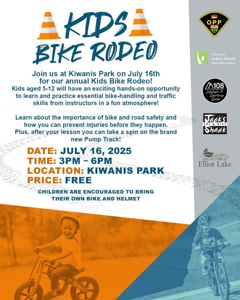 Elliot Lake Kid’s Bike Rodeo date changed to July 16